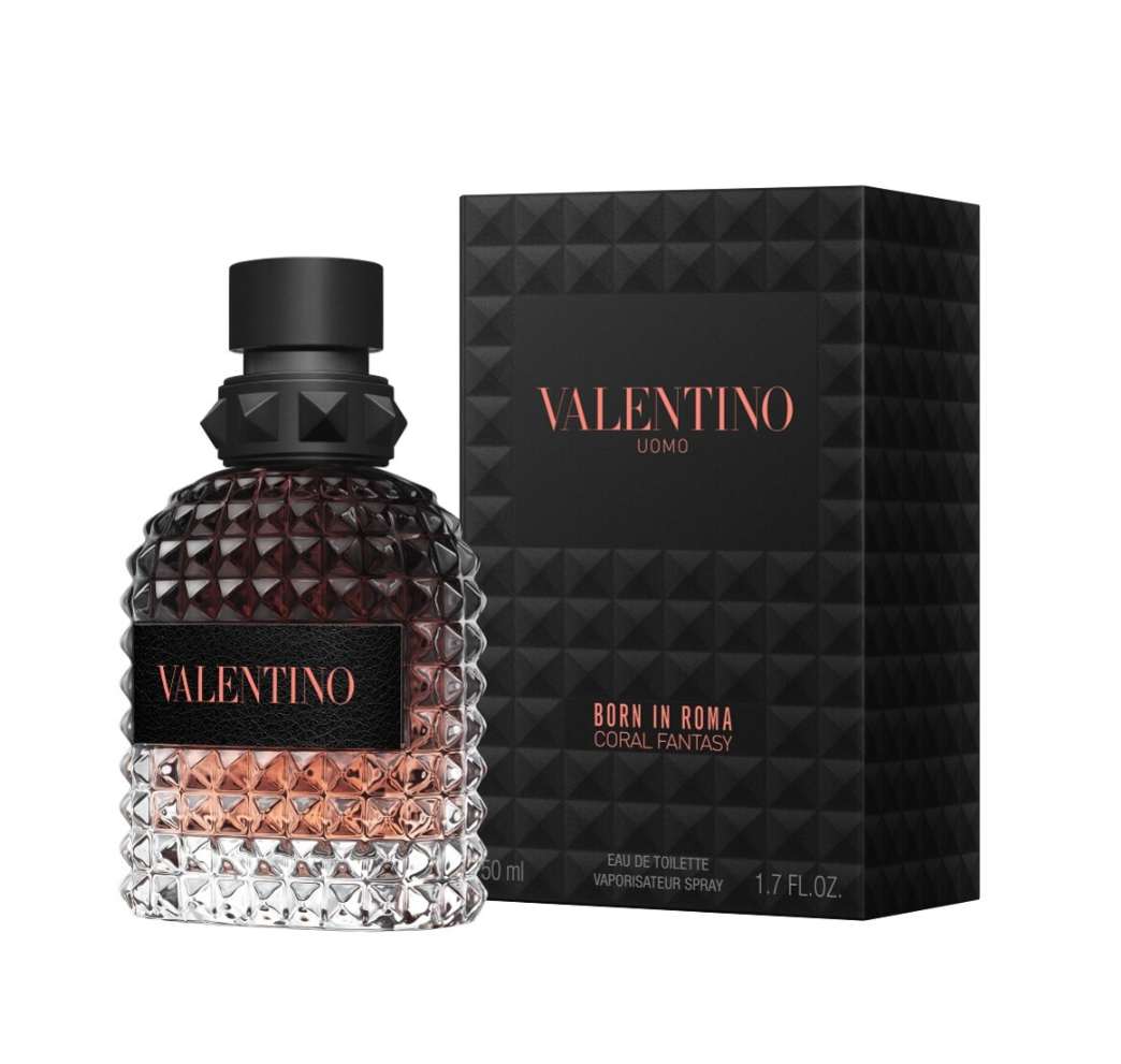 VALENTINO UOMO BORN IN ROMA CORAL FANTASY EDT SPRAY 3.4 FL OZ