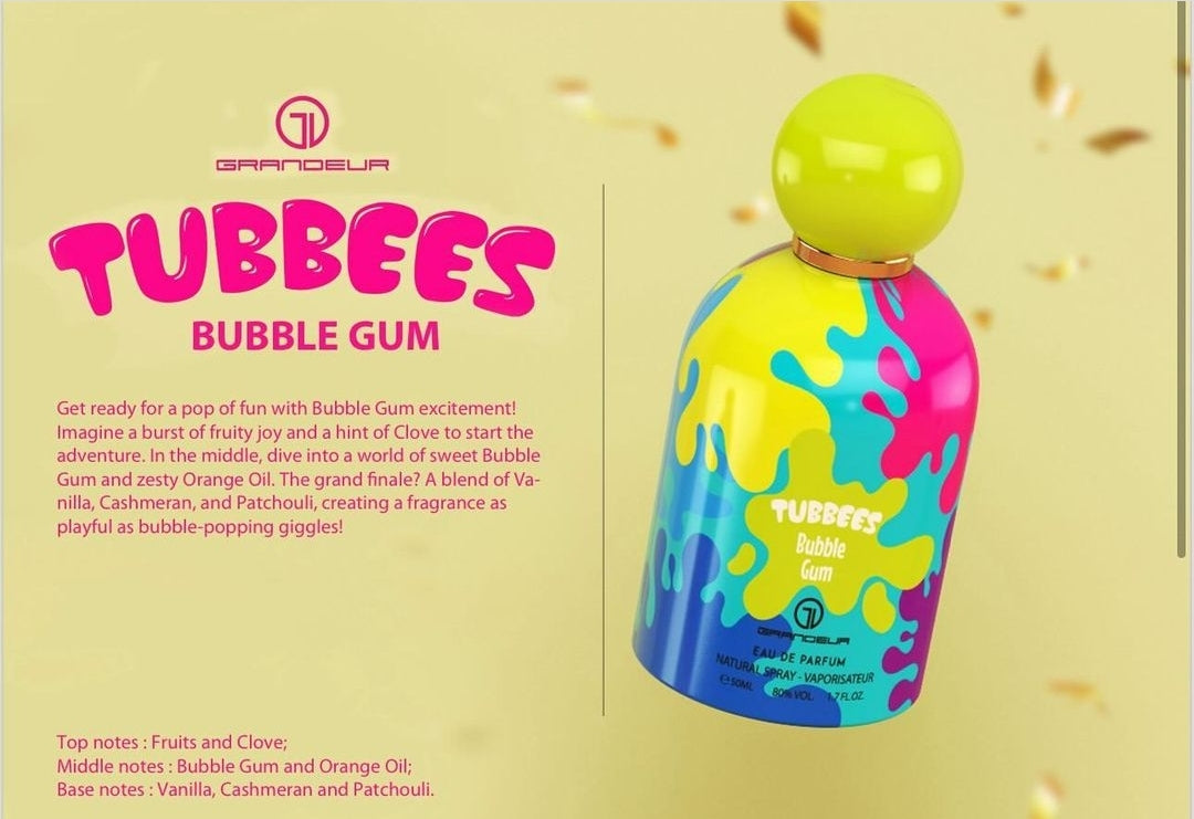 GRANDEUR TUBBEES BUBBLE GUM 1.7 FL OZ
