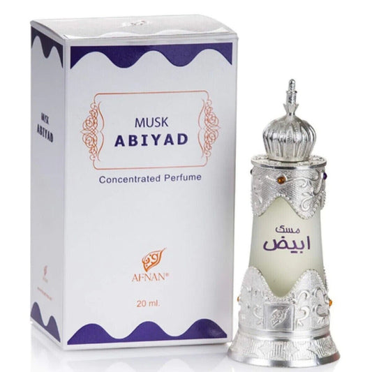AFNAN MUSK ABIYAD CONCENTRATED PERFUME OIL 20 ML