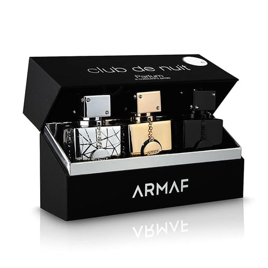 CLUB DE NUIT 3 PCS 1OZ PARFUM SET BY ARMAF FOR MEN