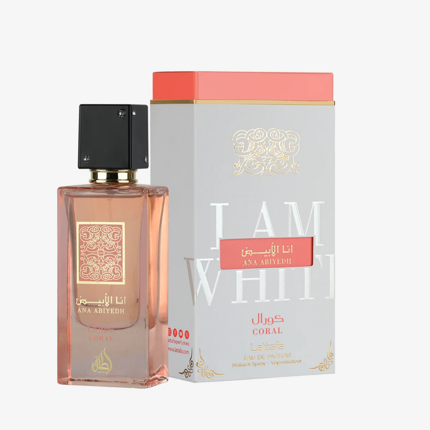 LATTAFA ANA ABIYEDH CORAL EDP SPRAY 2.0 L OZ