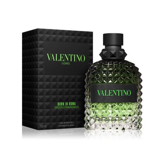 VALENTINO UOMO BORN IN ROMA GREEN STRAVAGANZA EDT SPRAY 3.4 FL OZ