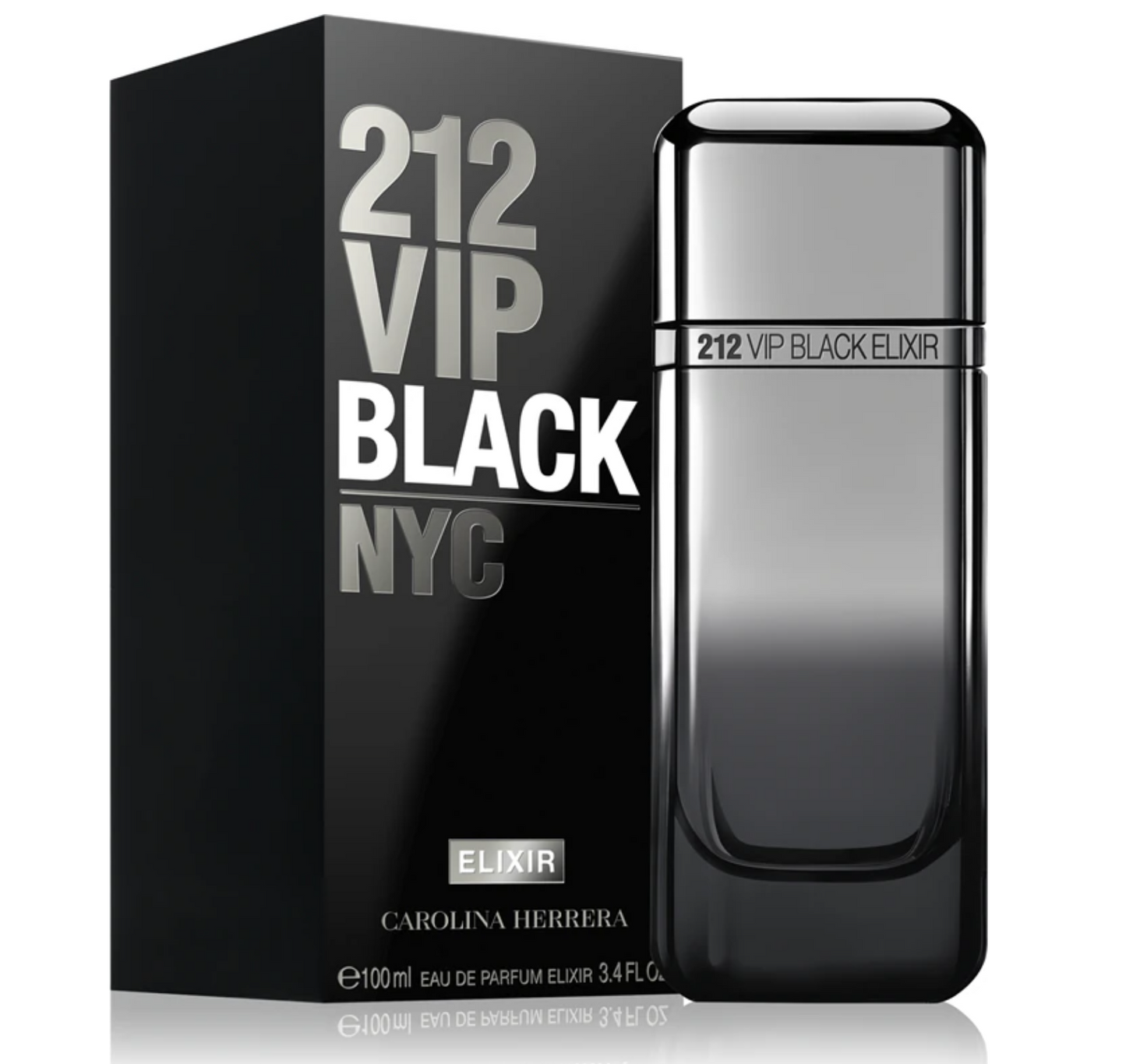 CAROLINA HERRERA 212 VIP BLACK ELIXIR EDP SPRAY 3.4 FL OZ