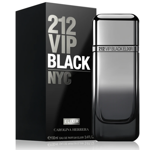 CAROLINA HERRERA 212 VIP BLACK ELIXIR EDP SPRAY 3.4 FL OZ