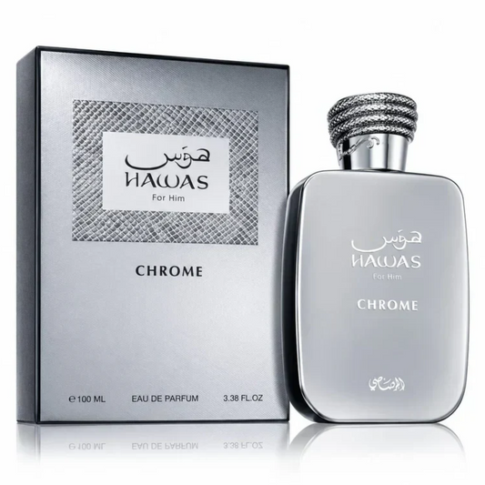 RASASI HAWAS FOR HIM CHROME EDP SPRAY 3.38 FL OZ